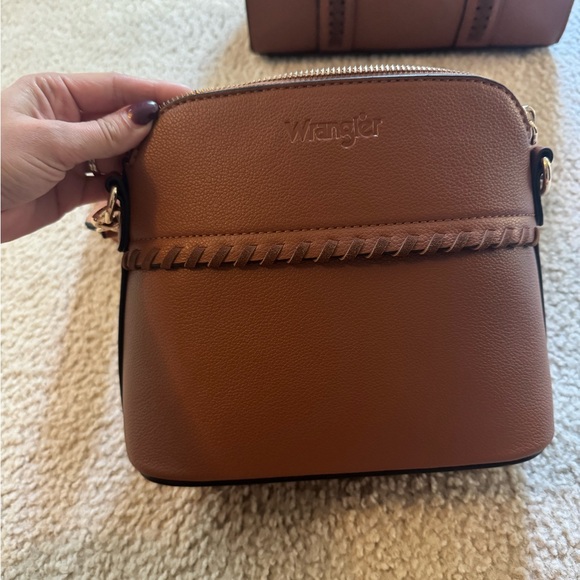 Wrangler Tan Crossbody and Tote Bag Set - Picture 2 of 5